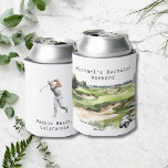 Personalised Can Cooler | Golf Bachelor Party<br><div class="desc">Personalised Can Cooler | Golf Bachelor Party Personalised Can Coolers are the perfect keepsakes for your friends to remember your special day. Cheers to a fun and memorable bachelor party! Add your custom wording to this design by using the "Edit this design template" boxes on the right hand side of...</div>