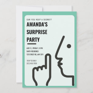 Personalised Can you Keep a Secret? Surprise Party Invitation