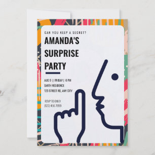 Personalised Can you Keep a Secret? Surprise Party Invitation