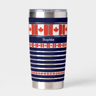 Personalised Canada Patriotic Flag  Insulated Tumbler