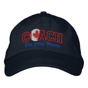 Personalised Canadian Coach with your name Embroidered Hat