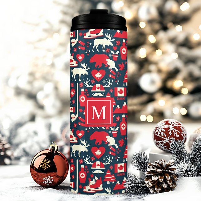 Personalised Canadian Icons Thermal Tumbler (Creator Uploaded)