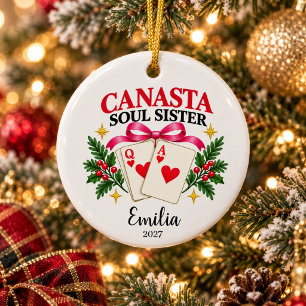 Personalised Canasta Soul Sister Ornament