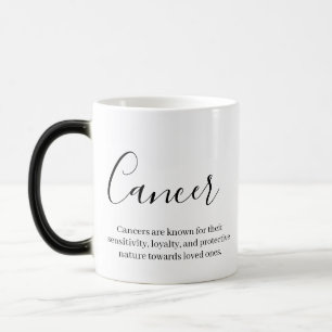 "Personalised Cancer Zodiac sign Name and quality" Magic Mug
