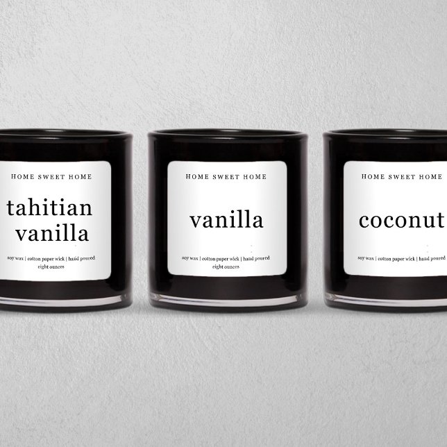 Personalised Candle Label Square Sticker (Creator Uploaded)