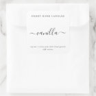 Personalised Candle Label Square Sticker