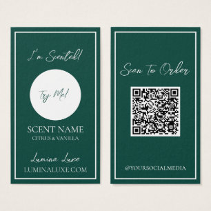 Personalised Candle Scent Emerald Sampler Card