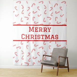 Personalised Candy Cane Christmas Tapestry