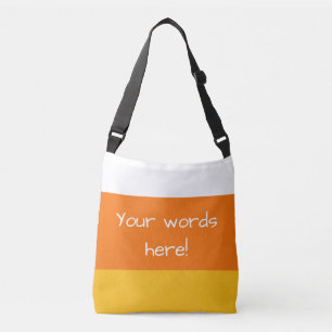 Personalised Candy Corn Crossbody Bag