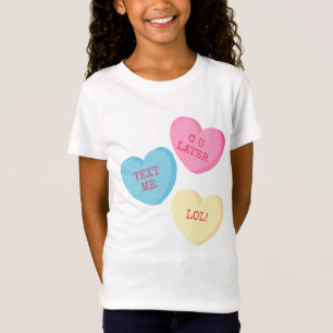 Personalised Candy Heart Valentines Day Shirt