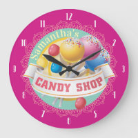 Personalised candy shop lollipops jelly beans