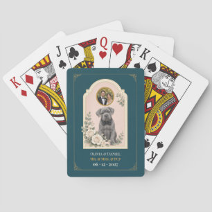 Personalised Cane Corso Wedding Favour Photo Playing Cards