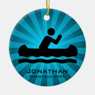 Personalised Canoeing Ornament
