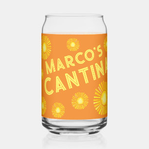 Personalised Cantina  Can Glass