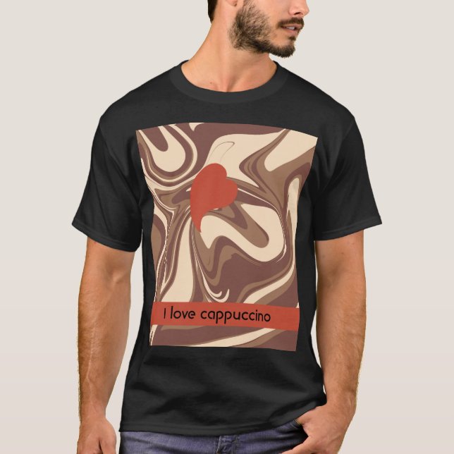 Personalised cappuccino T-Shirt (Front)