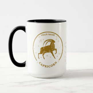 Personalised Capricorn Zodiac 15 oz Mug
