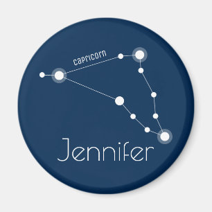 Personalised Capricorn Zodiac Constellation Magnet
