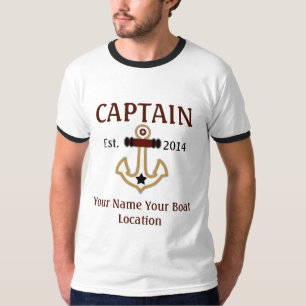 Personalised Captain First Mate Skipper Gear T-Shirt