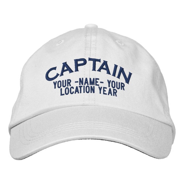 Personalised Captain Hat (Front)
