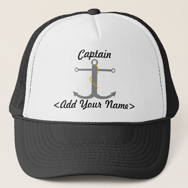 Personalised Captain Hat (Front)