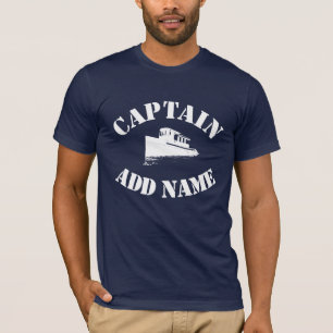 Personalised captain name boat T-Shirt