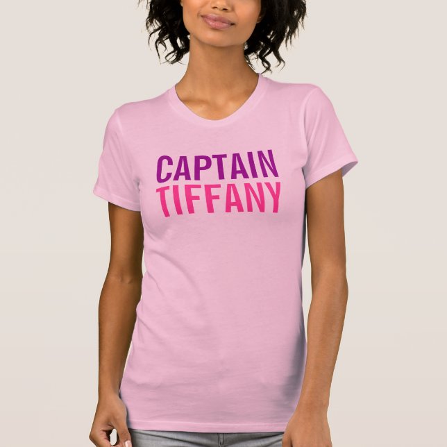 Personalised Captain T-shirts (Front)