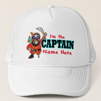 Personalised Captains Pirate Boat Hat