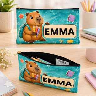 Personalised Capybara Backpack Charm Keychain