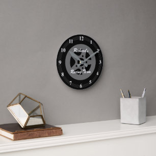 Personalised car wheel tire and rim wall clock