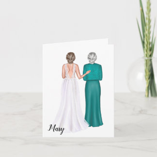 Personalised card for mother-in-law on wedding