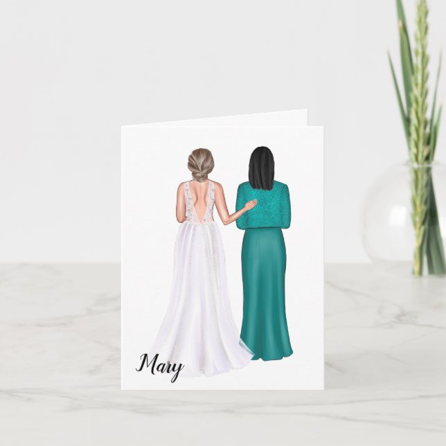 Personalised card for mother-in-law on wedding  (Front)