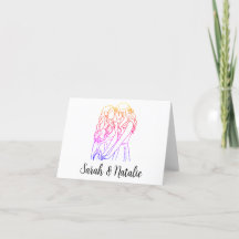 Personalised Card for Queer Couple