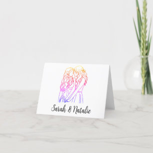 Personalised Card for Queer Couple