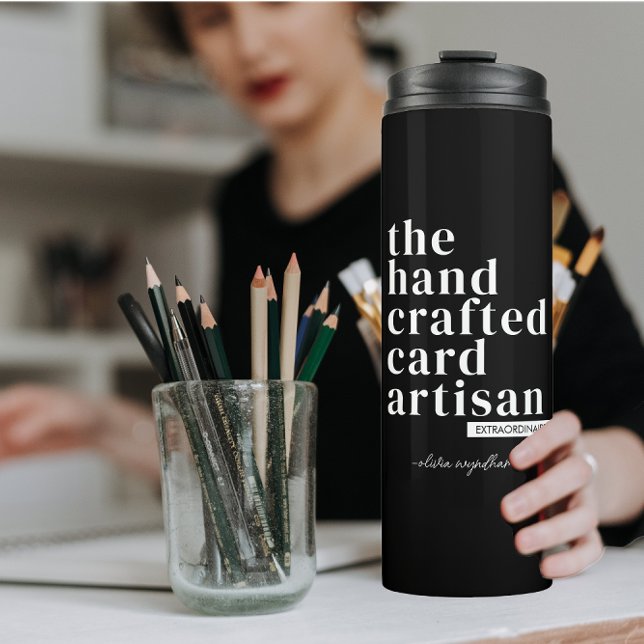 Personalised Card Maker Crafty Artisan Thermal Tumbler (Creator Uploaded)