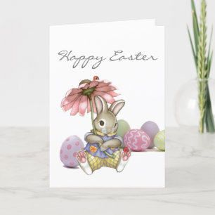 Personalised Card - Rabbit & Ladybirds