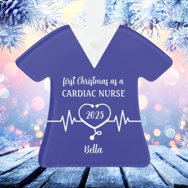Personalised Cardiac Nurse Christmas Ornament (Personalized Cardiac Nurse Christmas Ornament
)
