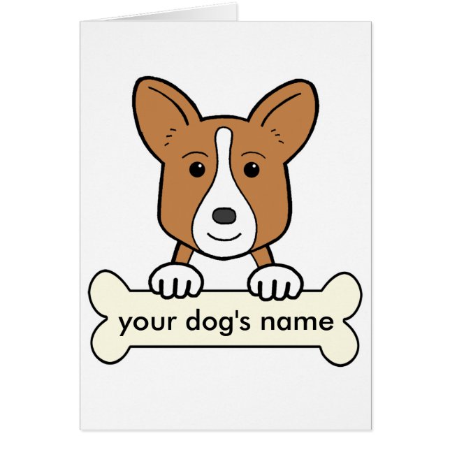 Personalised Cardigan Welsh Corgi (Front)