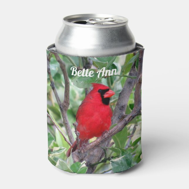 Personalised Cardinal - Backyard Bird Can Cooler (Can Front)