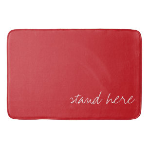 Personalised Cardinal Red Bath Mat