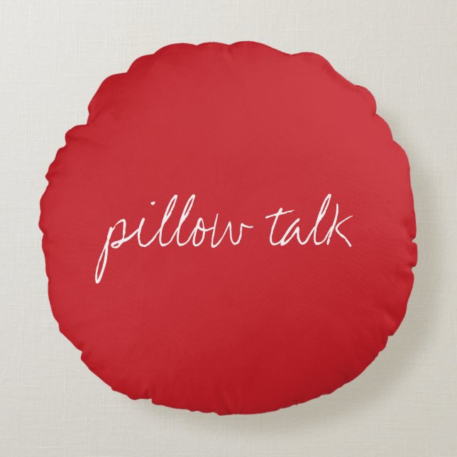 Personalised Cardinal Red Round Cushion (Front)
