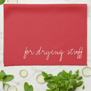 Personalised Cardinal Red Tea Towel