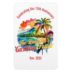 Personalised CARIBBEAN CRUISE Door   Keepsake  Magnet