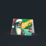 Personalised Caribbean Santa Christmas Card<br><div class="desc">You can personalise the text. Look for more in our store,  including gifts,   for Christmas!</div>