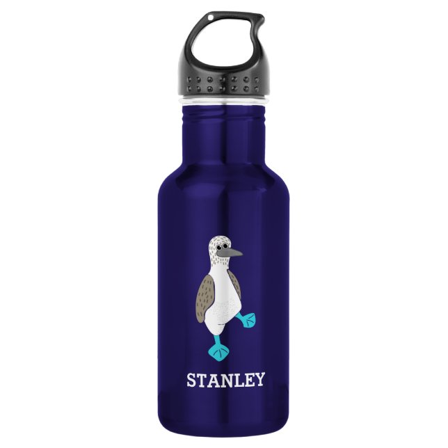 Personalised Cartoon Blue-Footed Booby Bird 532 Ml Water Bottle (Front)