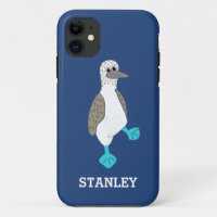 Personalised Cartoon Blue-Footed Booby Bird