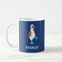 Personalised Cartoon Blue-Footed Booby Bird