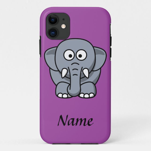 Personalised Cartoon Elephant Case-Mate iPhone Case (Back)