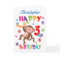 Personalised Cartoon Monkey 3rd Birthday