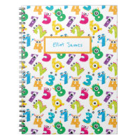 Personalised Cartoon Monster Numbers Pattern Math
