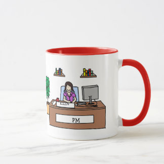 Personalised cartoon mug for a PM